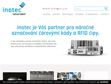 Tablet Screenshot of inotec-barcode.cz